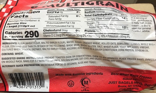Bagel 115 grs bags of 6